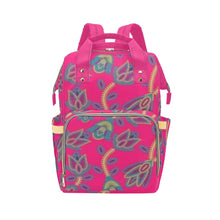 Load image into Gallery viewer, Beaded Lemonade Multi-Function Diaper Backpack/Diaper Bag
