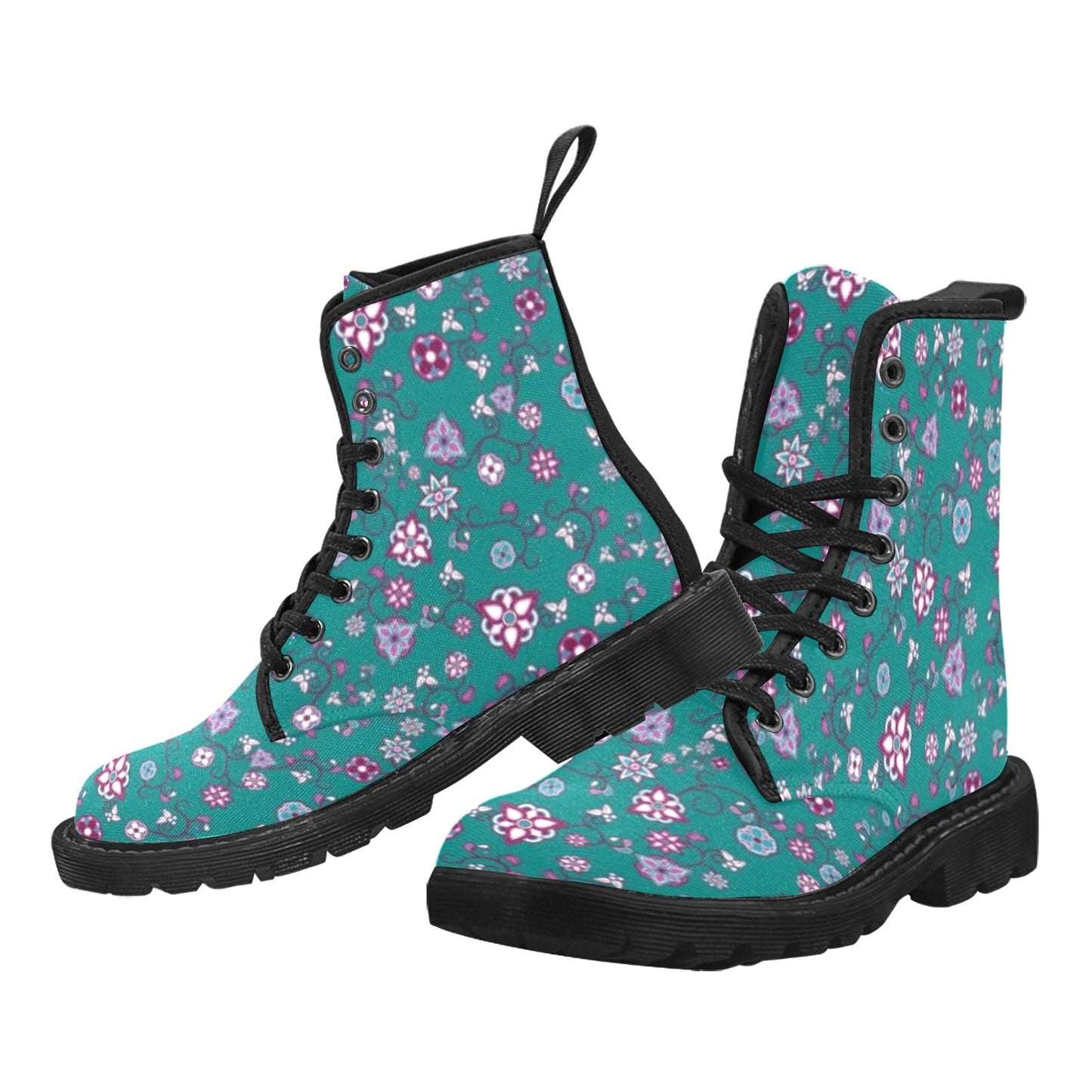 Burgundy Bloom Boots
