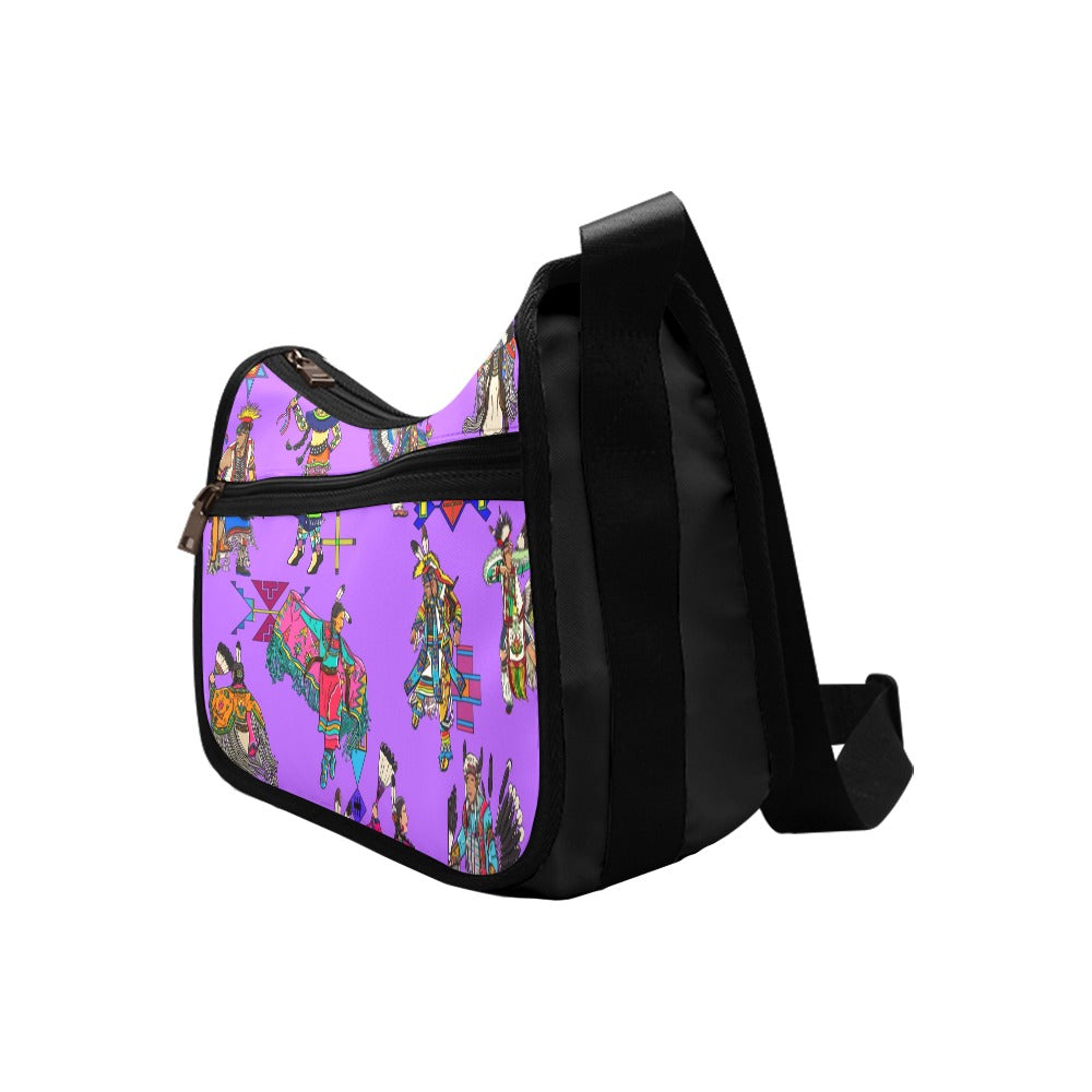 Grand Entry Dancers Purple Crossbody Bag