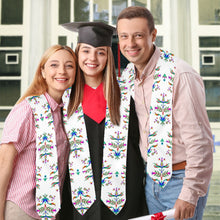 Load image into Gallery viewer, Dakota Damask White Graduation Stole
