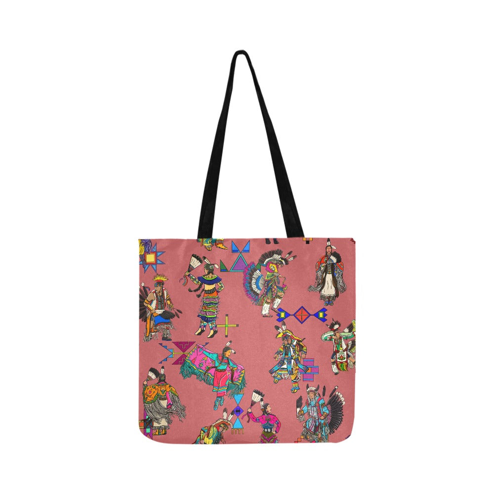 Grand Entry Dancers Terra Cotta Reusable Shopping Bag