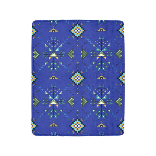 Bear Shield Dark Blue Ultra-Soft Micro Fleece Blanket 40"x50"