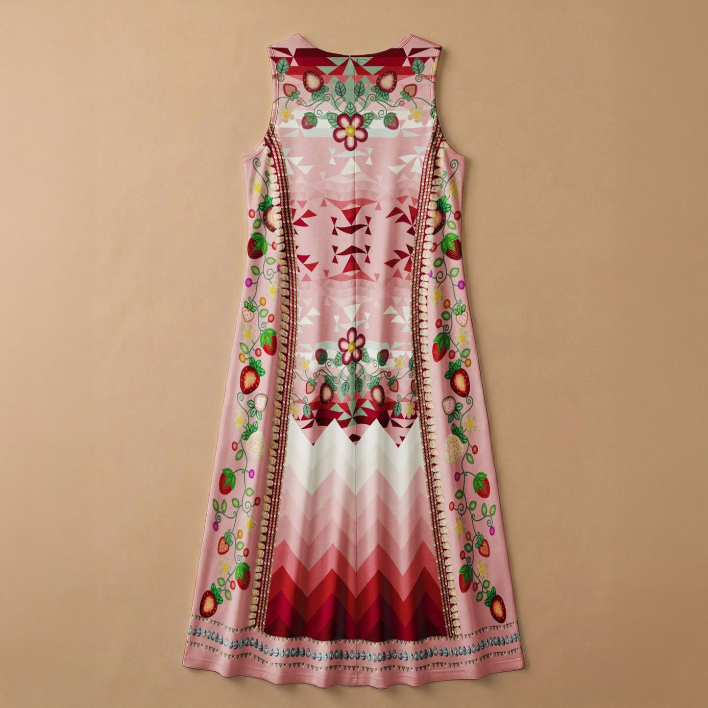 Sacred Strawberry Pink 1 Sleeveless Dress