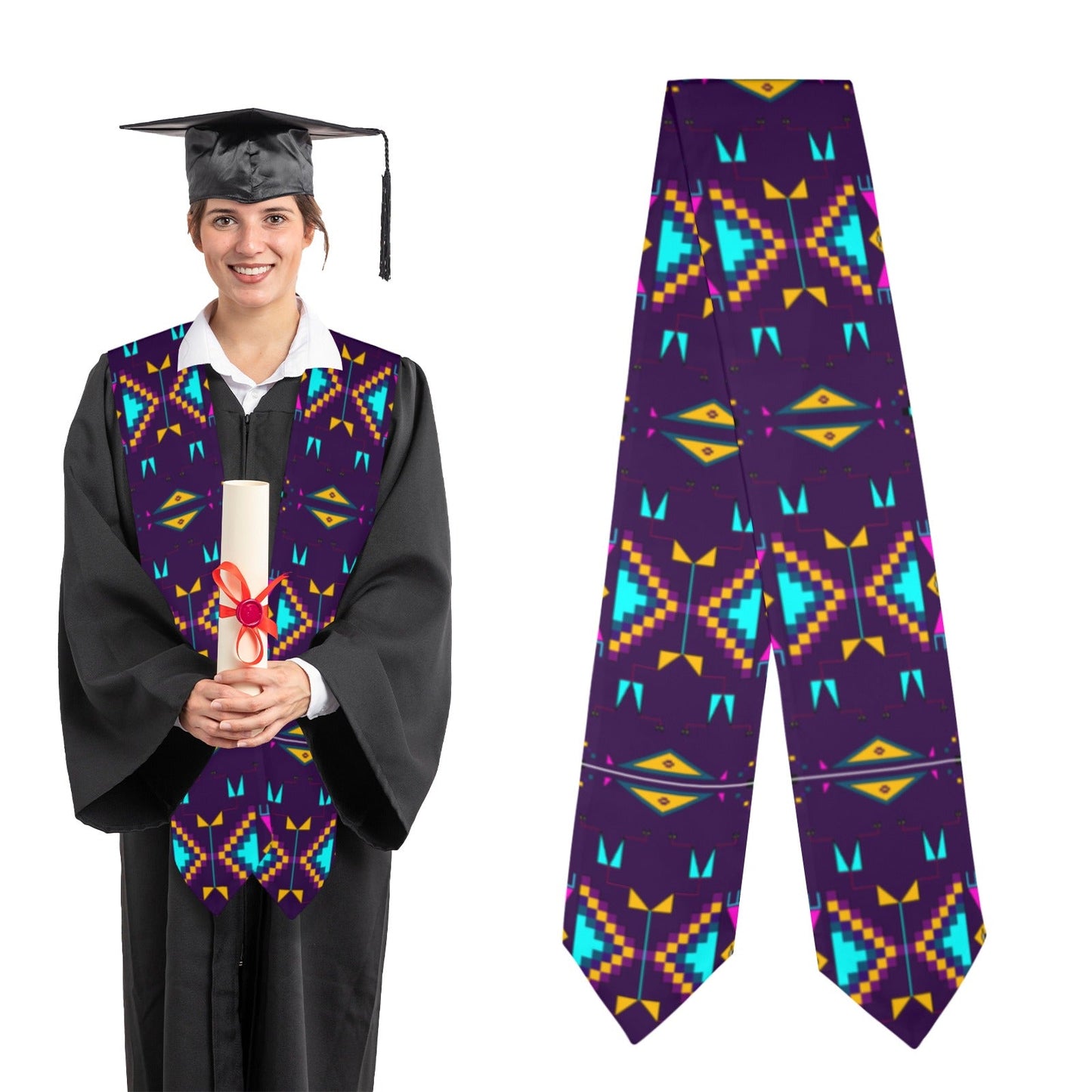 Rite of Passage Dark Purple Graduation Stole