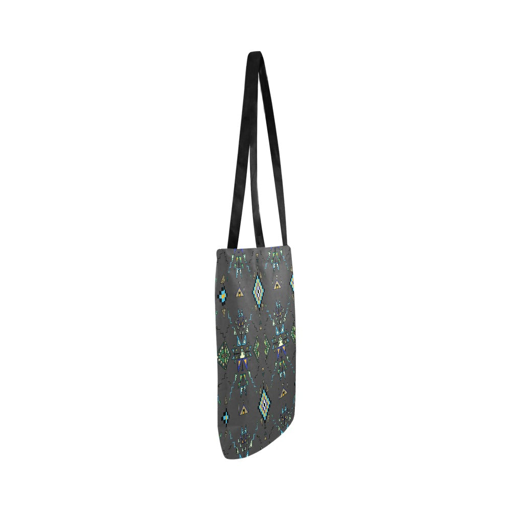 Bear Shield Dark Gray Reusable Shopping Bag