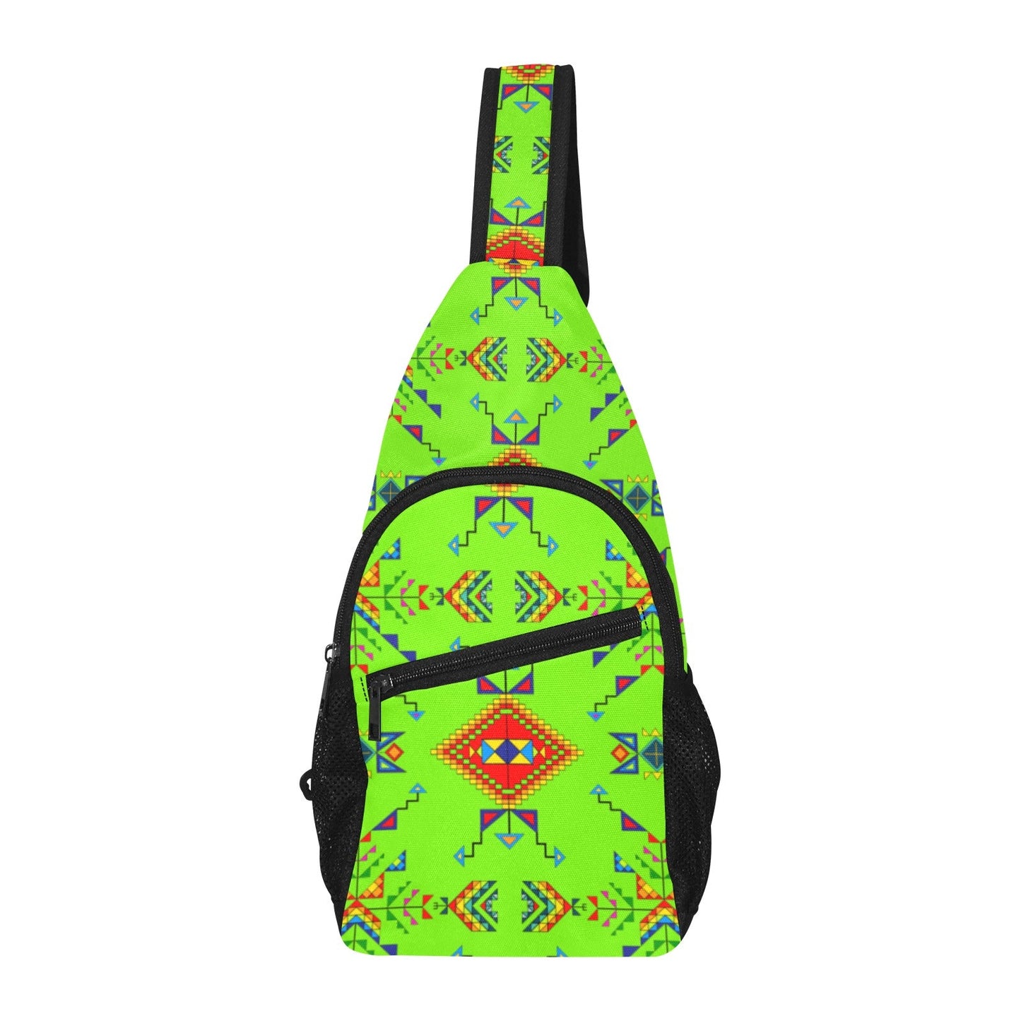 Buffalo Jump Neon Green Chest Bag