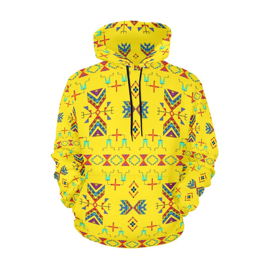 Rainy Chief Rainbow Yellow Hoodie for Women