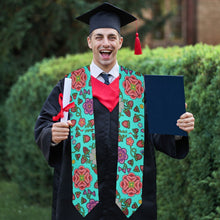 Load image into Gallery viewer, Berry Pop Turquoise Graduation Stole
