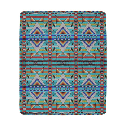 Medicine Blessing Turquoise Ultra-Soft Micro Fleece Blanket 50"x60"