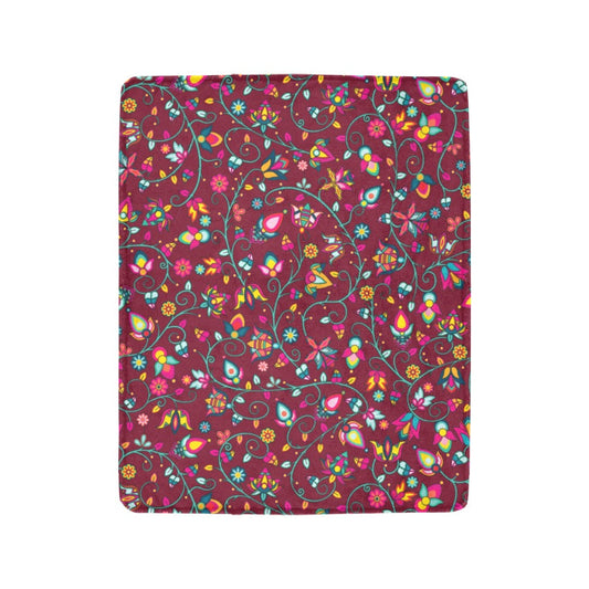 Thorny Path Cranberry Ultra-Soft Micro Fleece Blanket 40"x50"