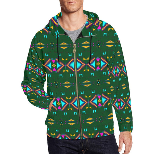 Rite of Passage Squash Leaf Men's Zipper Hoodie