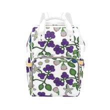 Load image into Gallery viewer, Grandmothers Stories White Multi-Function Diaper Backpack/Diaper Bag
