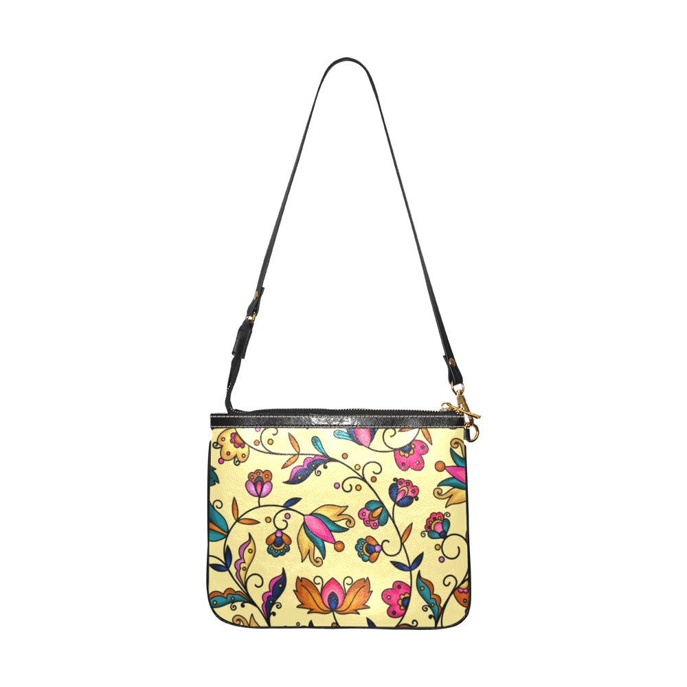 Copper Prairie Petals Yellow Small Shoulder Bag