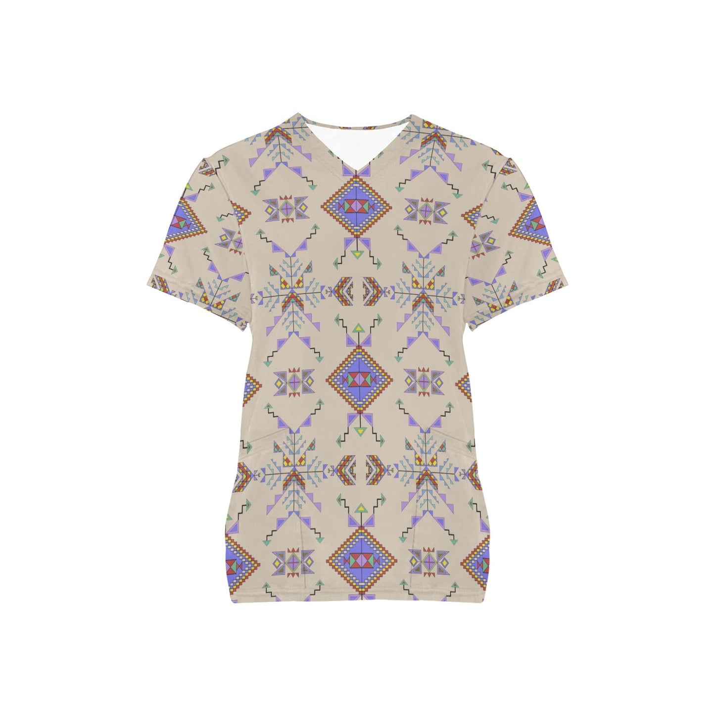Buffalo Jump Hide Scrub Top