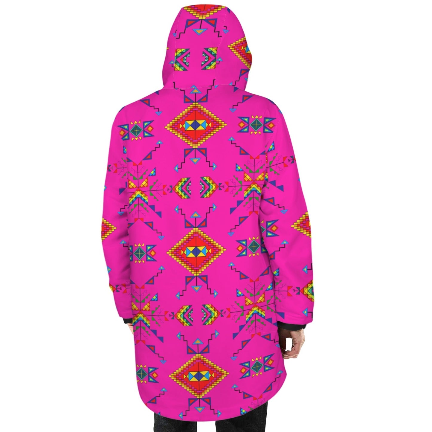 Buffalo Jump Pink Unisex Sherpa Lined Hooded Coat