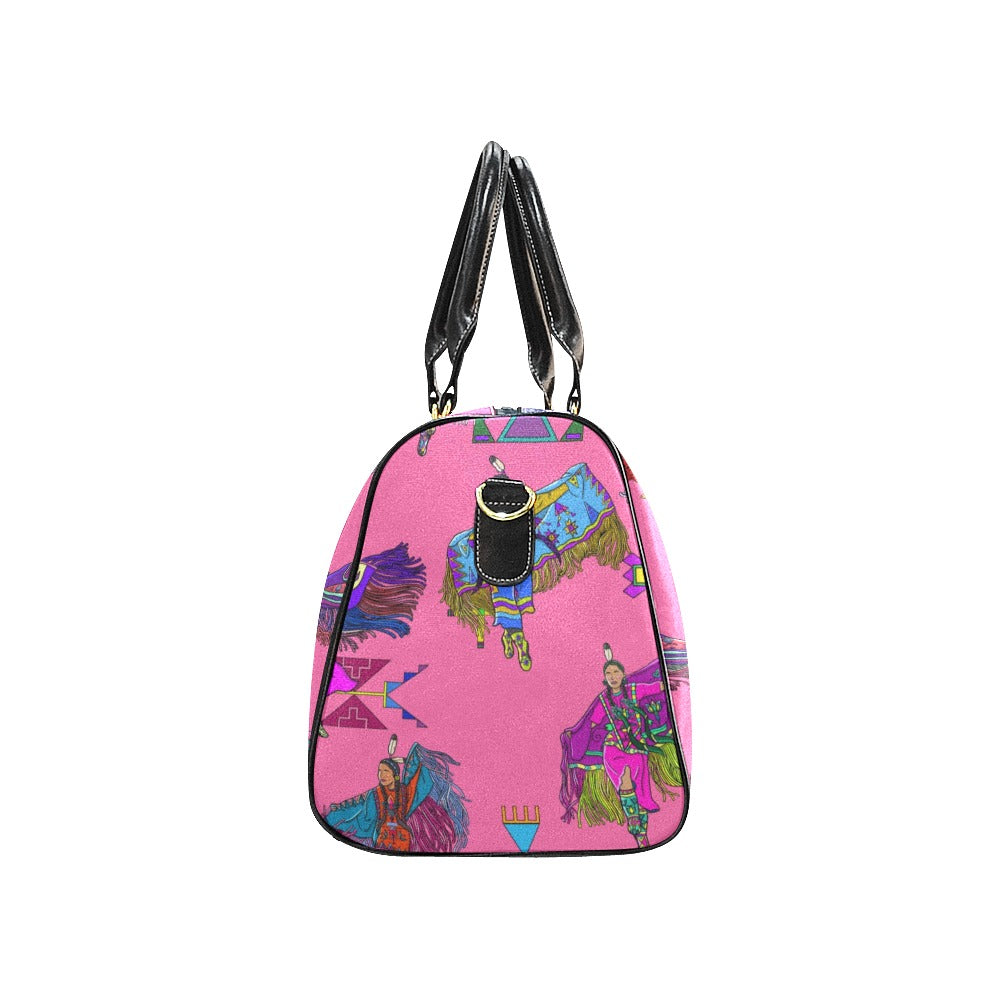 Women's Fancy Dancers Pink Large Travel Bag