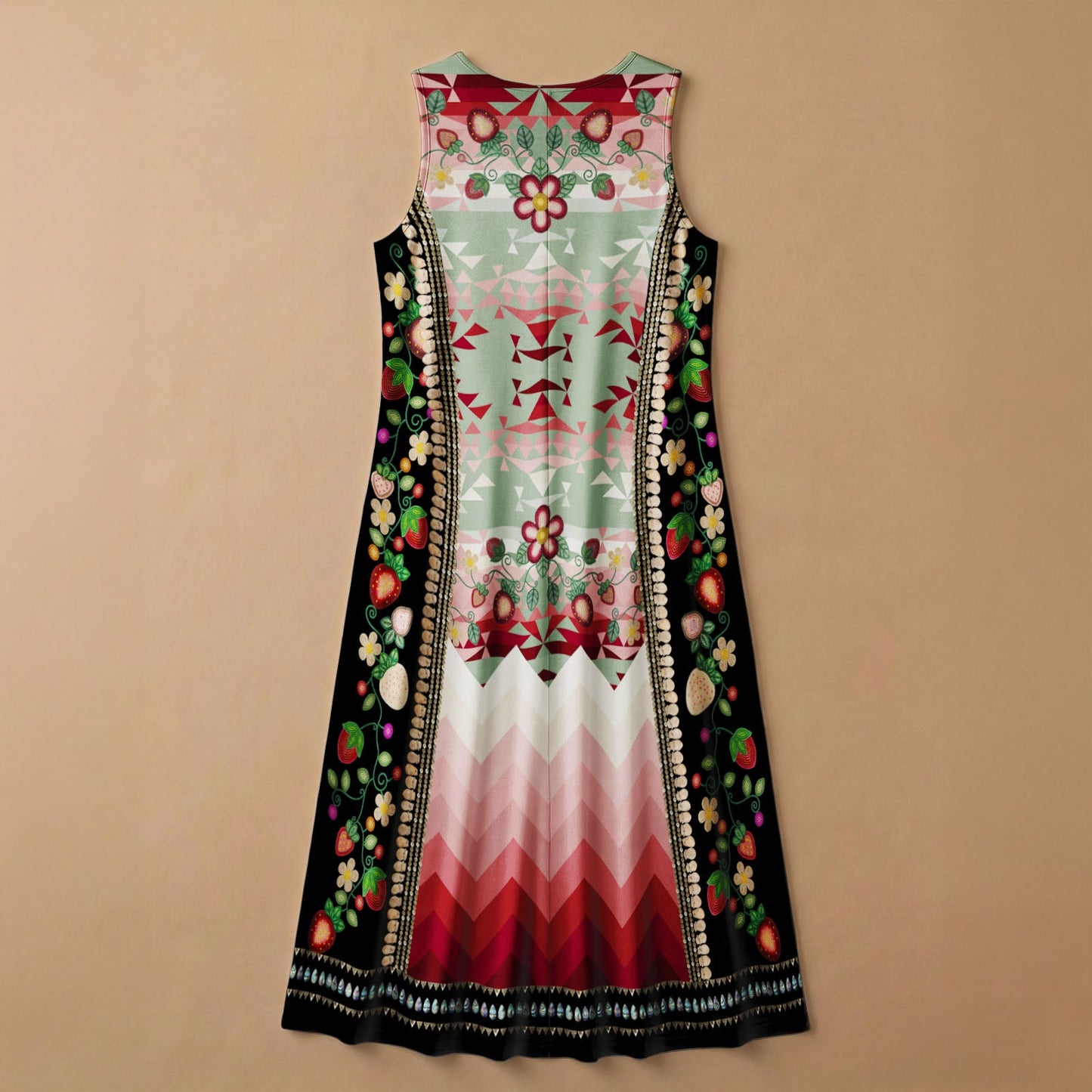 Sacred Strawberry Sage 1 Sleeveless Dress
