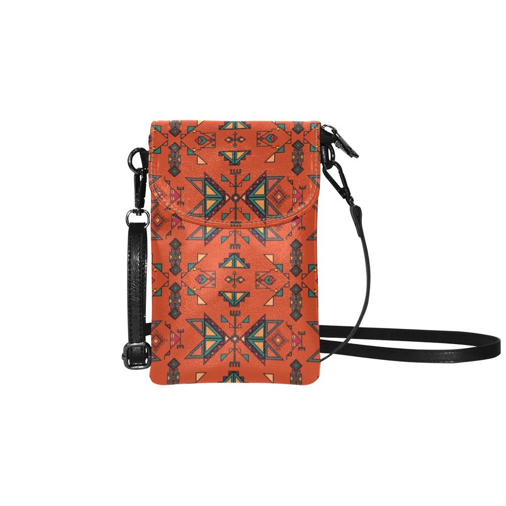 Arrow Dawn Orange Small Cell Phone Purse
