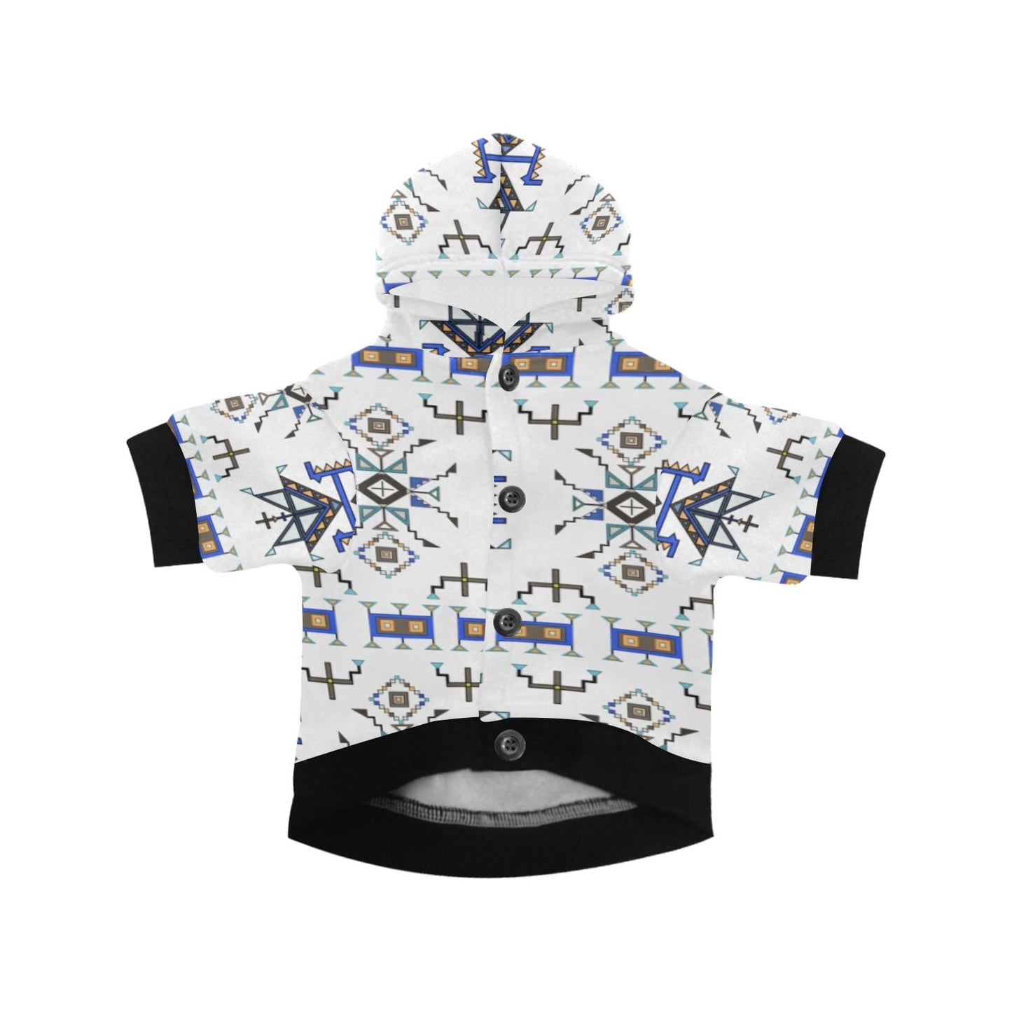Eagle Strike White Pet Dog Hoodie