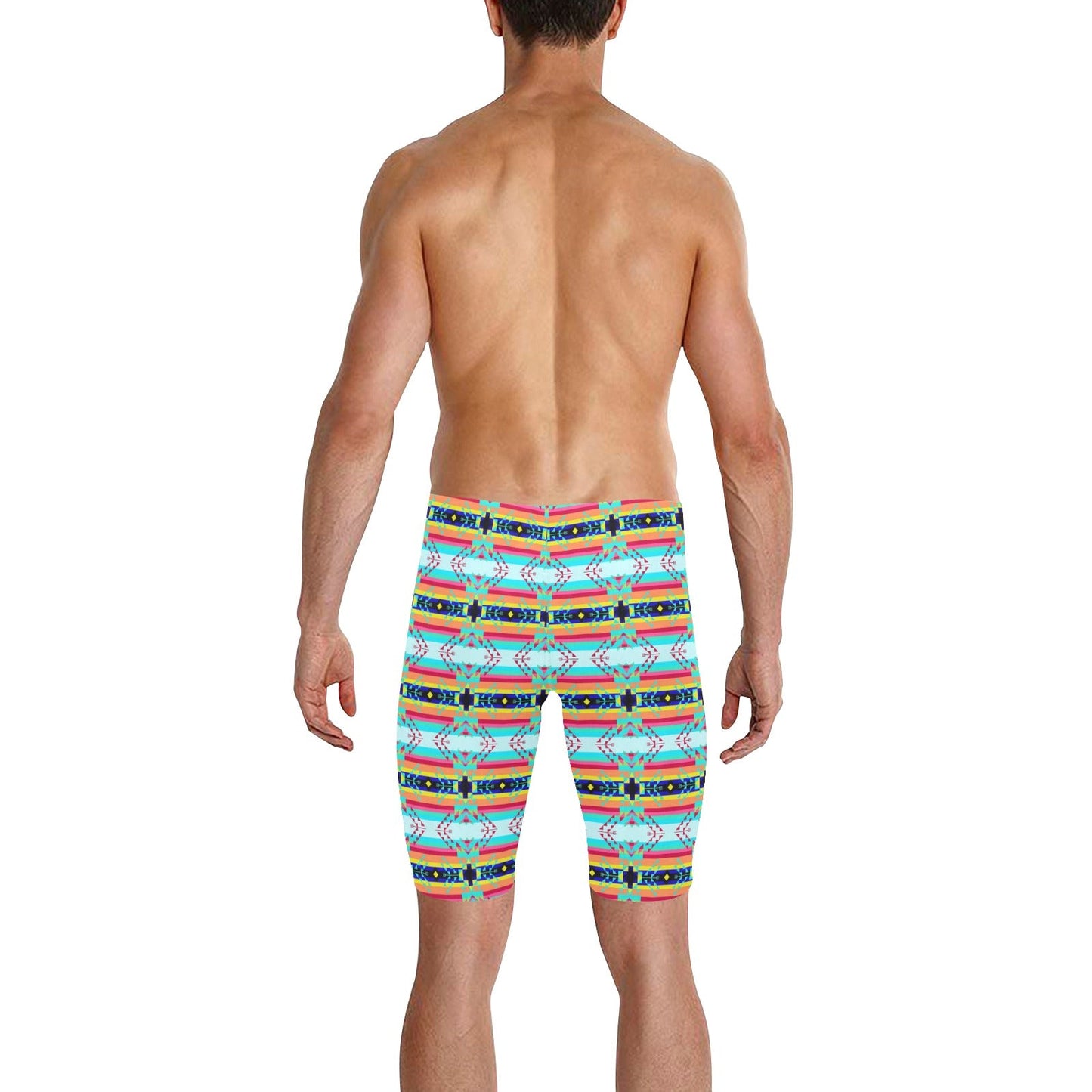 Sacred Spring Men's Knee Length Swimming Trunks