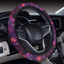 Load image into Gallery viewer, Animal Ancestors 3 Blue Pink Swirl Steering Wheel Cover with Elastic Edge
