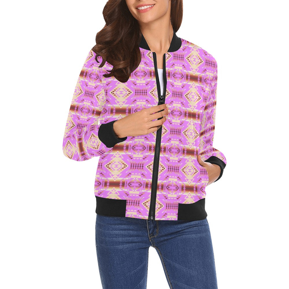 Gathering Earth Lilac Bomber Jacket for Women