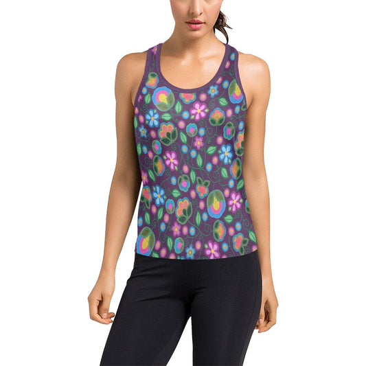 Turquoise Sunbeam Violet Racerback Tank Top