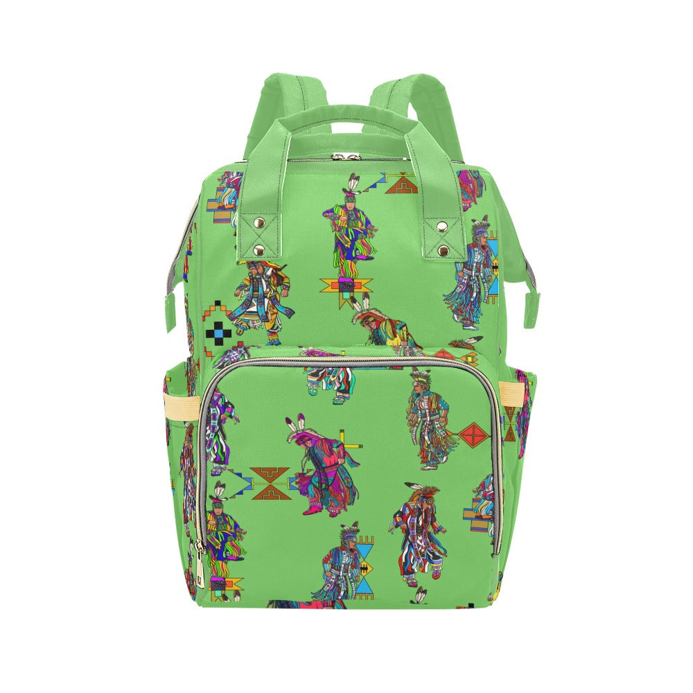 Men's Grass Dancers Grass Multi-Function Diaper Backpack