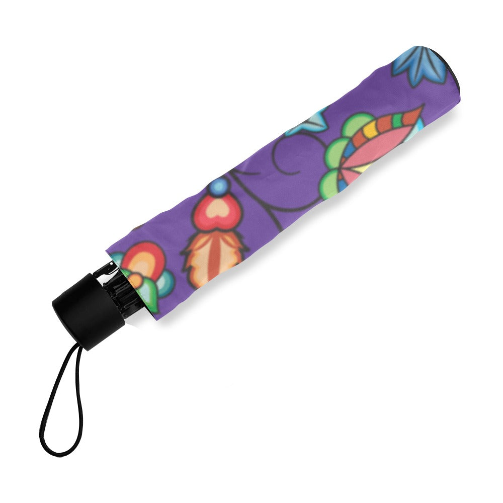 Prairie Plains Spirit Midnight Purple Foldable Umbrella