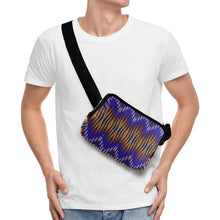 Load image into Gallery viewer, Fire Feather Blue Belt Bag
