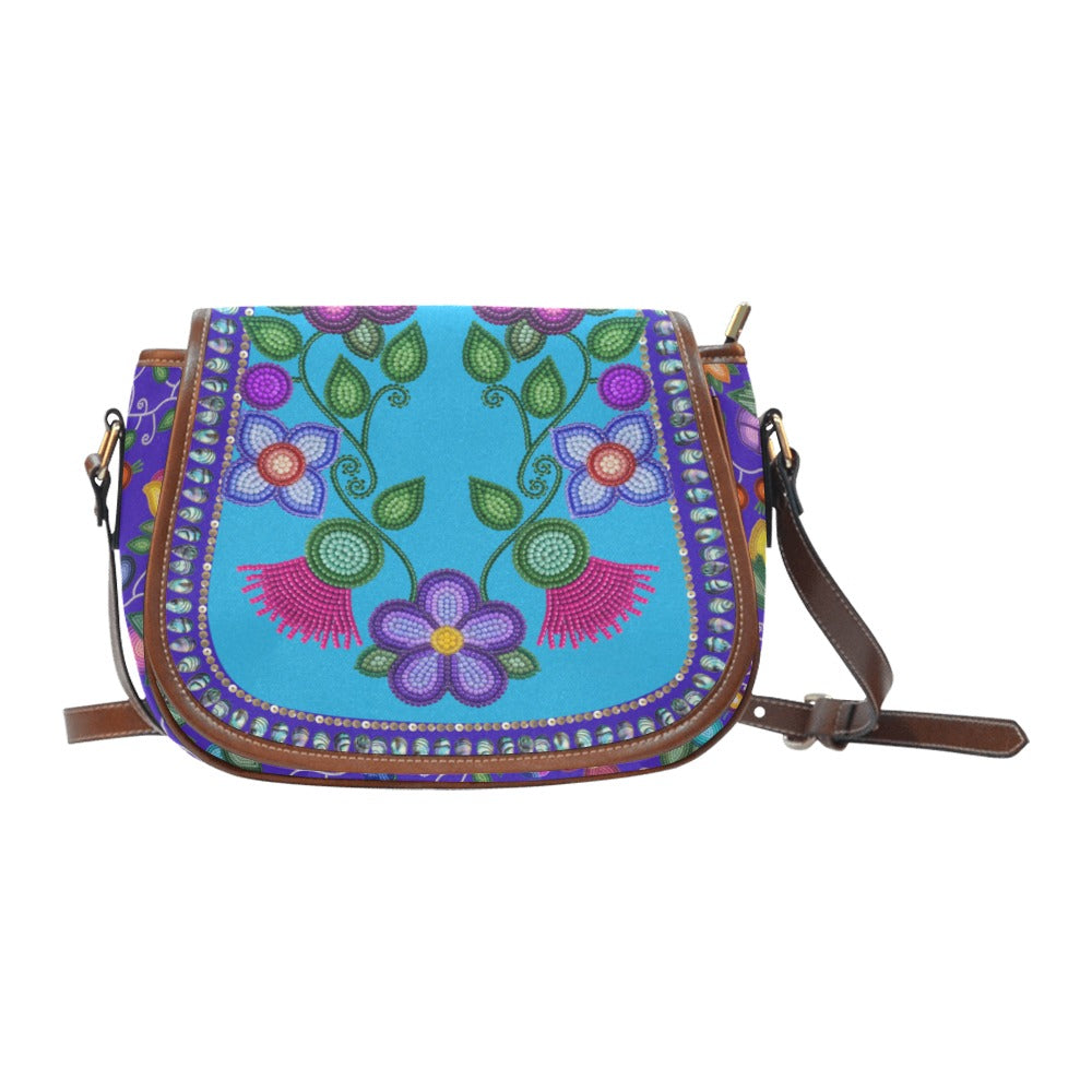 Beaded Offering Saddle Bag/Large - Blue
