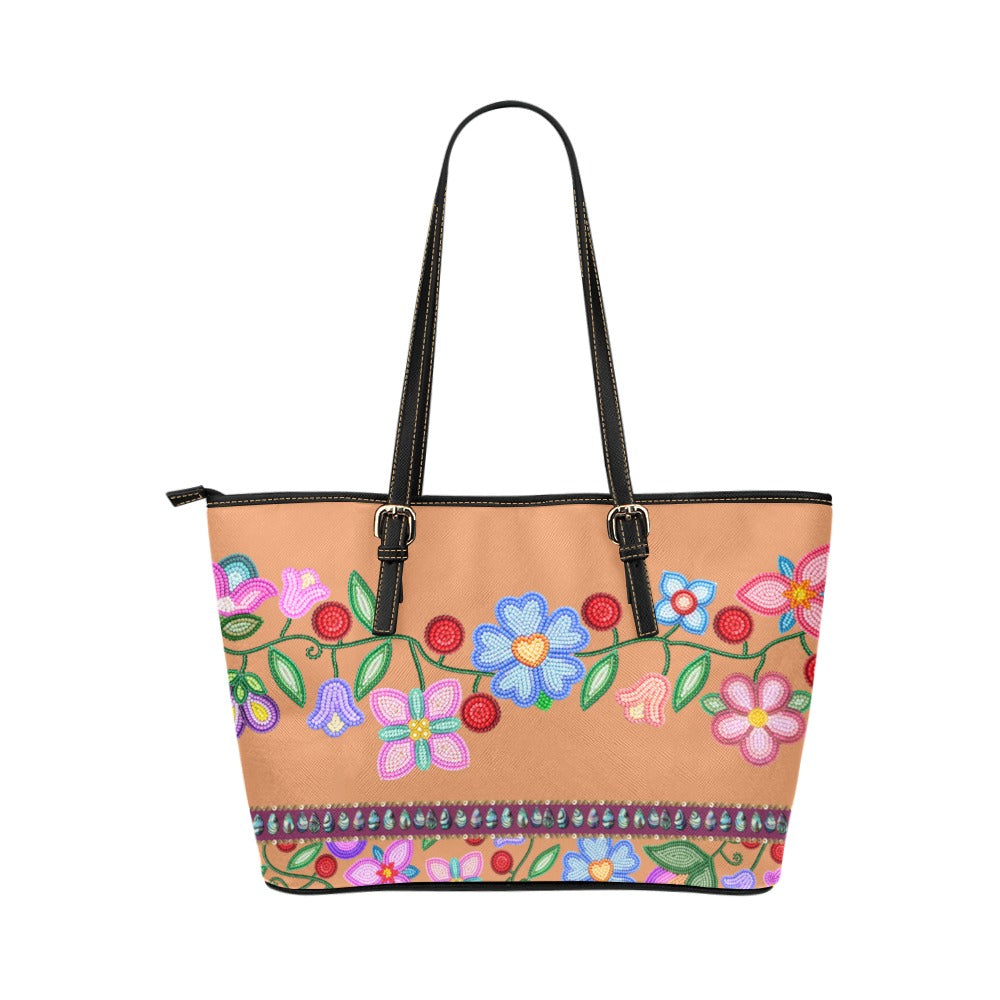Petal Harmony Leather Tote