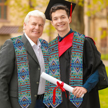 Load image into Gallery viewer, Medicine Blessing Turquoise Graduation Stole
