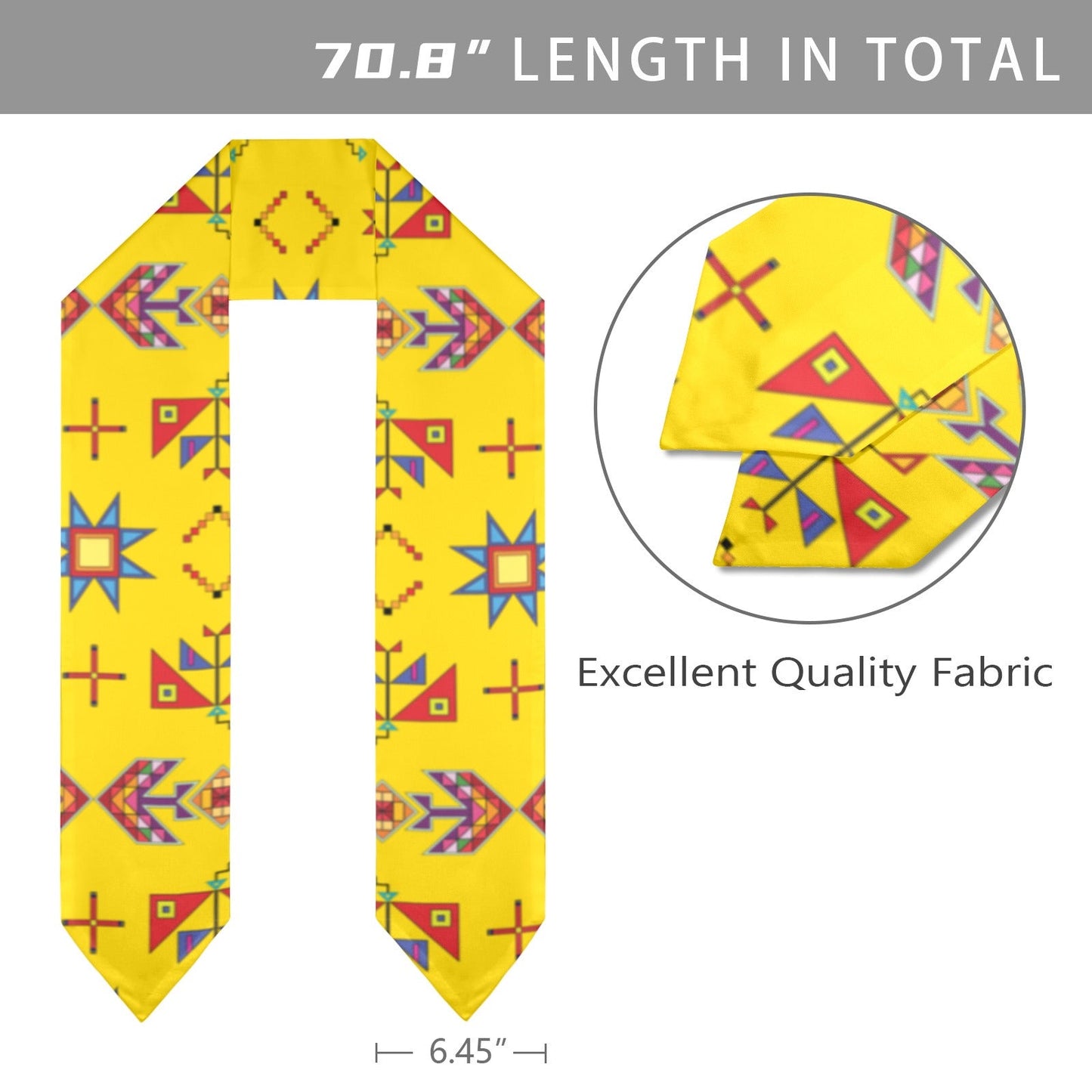 Scattered Generations Maize Graduation Stole