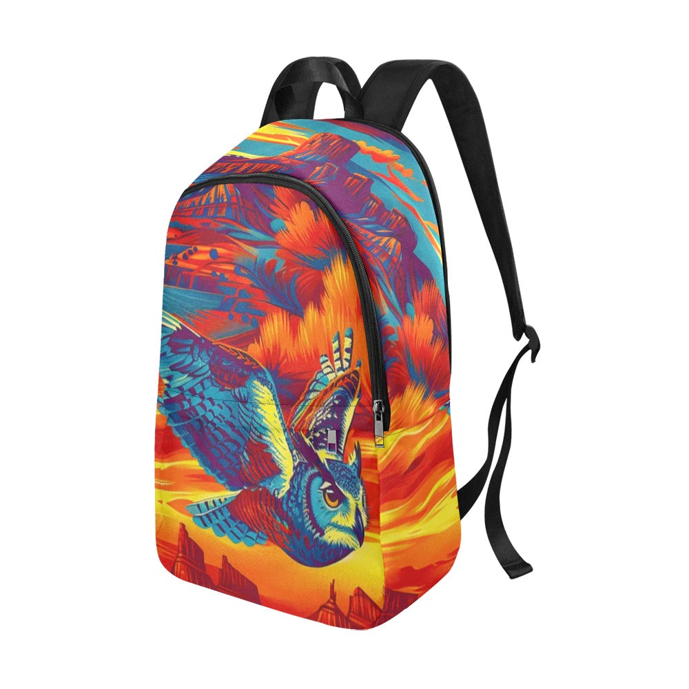 Owl on the Prowl Fabric Backpack for Adult