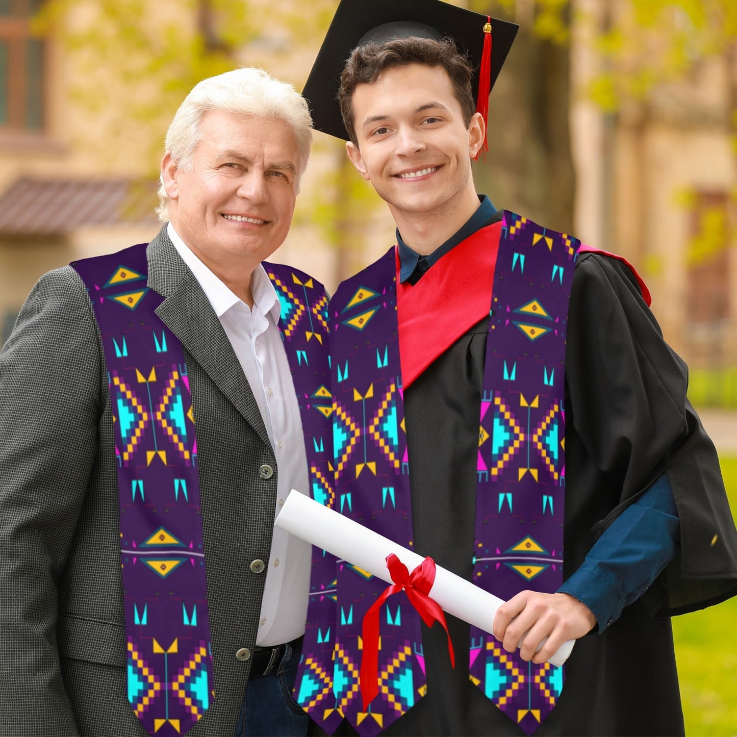 Rite of Passage Dark Purple Graduation Stole