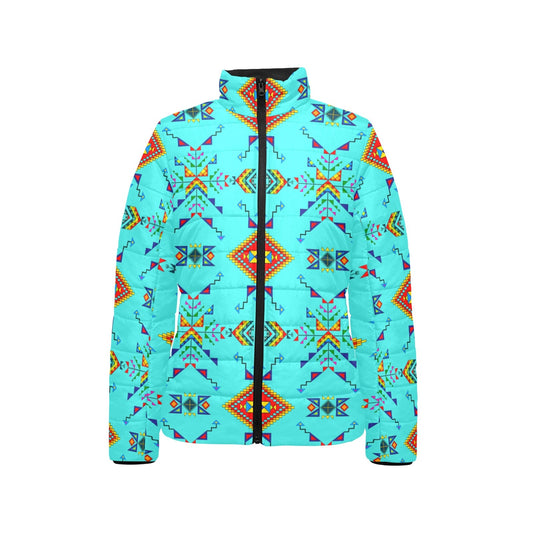 Buffalo Jump Turquoise Stand Collar Jacket