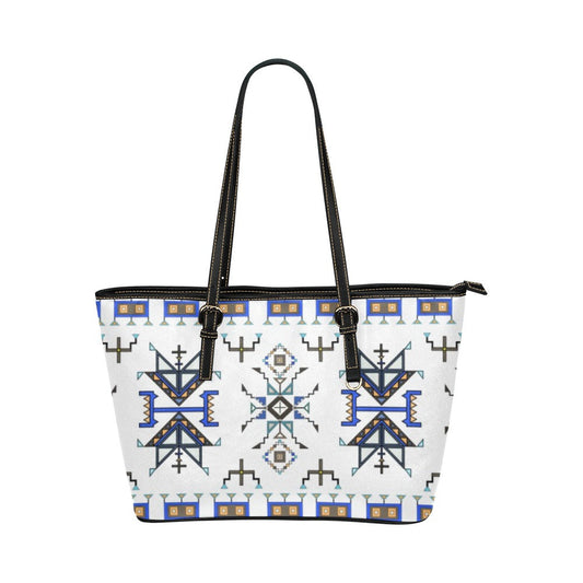 Eagle Strike White Leather Tote