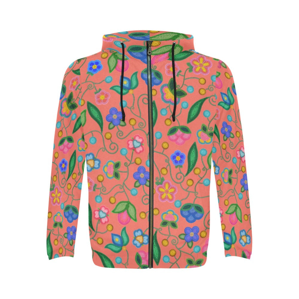 Skyberry Serenade Peach Zip Hoodie