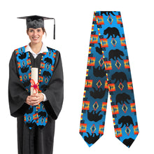 Load image into Gallery viewer, Real Bear Turquoise Graduation Stole
