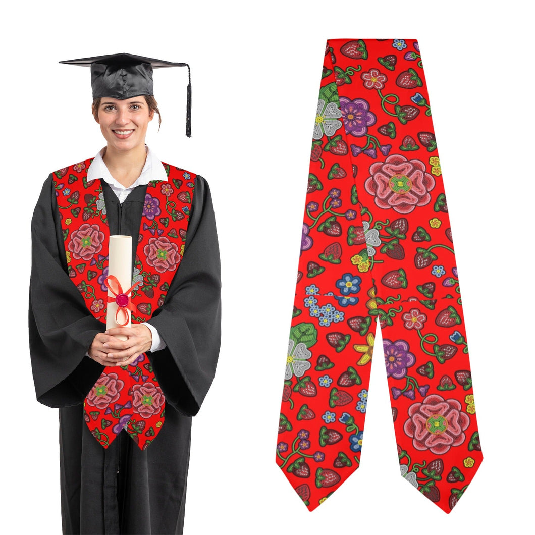 Berry Pop Fire Graduation Stole