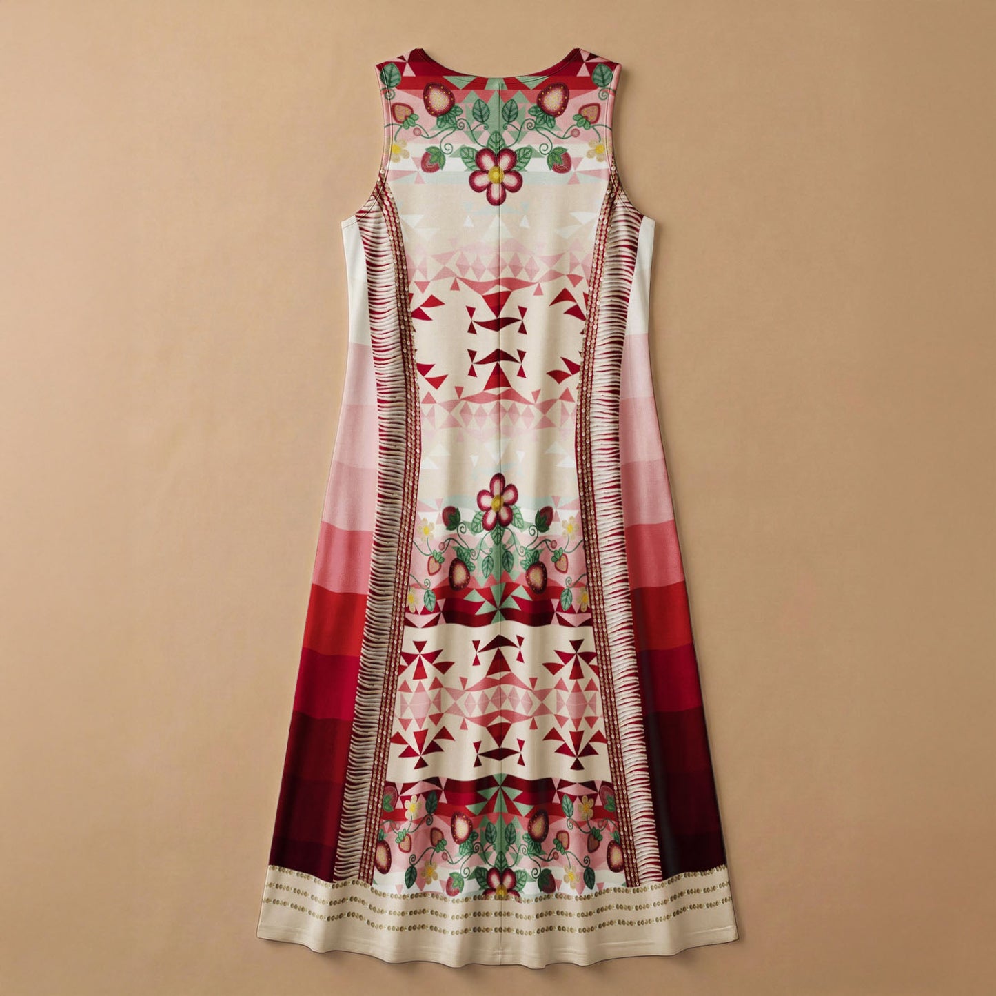 Sacred Strawberry Cream 2 Sleeveless Dress