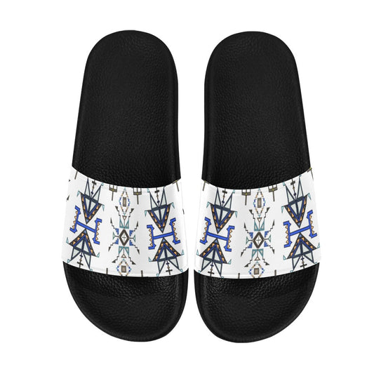 Eagle Strike White Slide Sandals