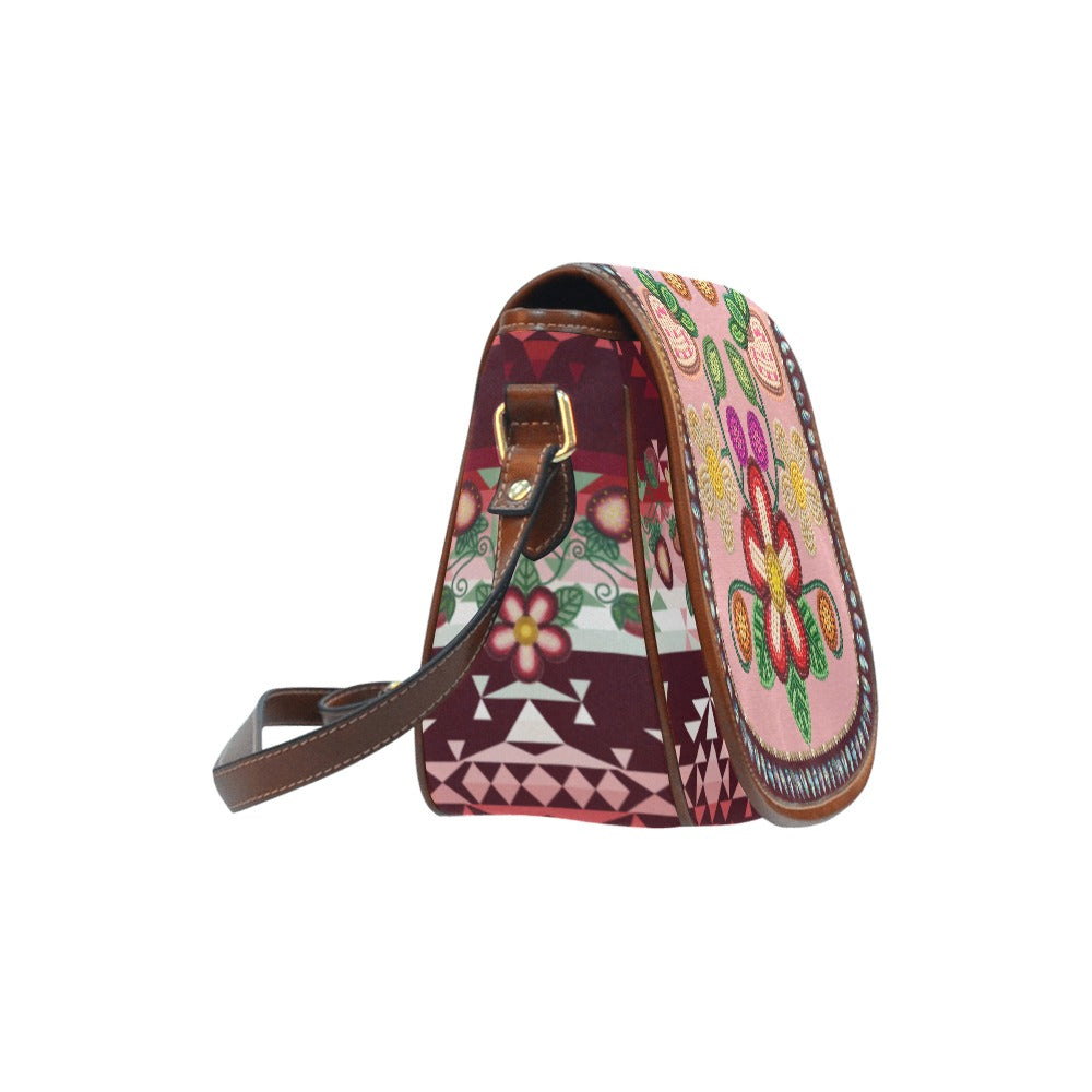 Sacred Berry Pink Saddle Bag/Large