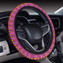 Load image into Gallery viewer, Sacred Trust Pink Steering Wheel Cover with Elastic Edge
