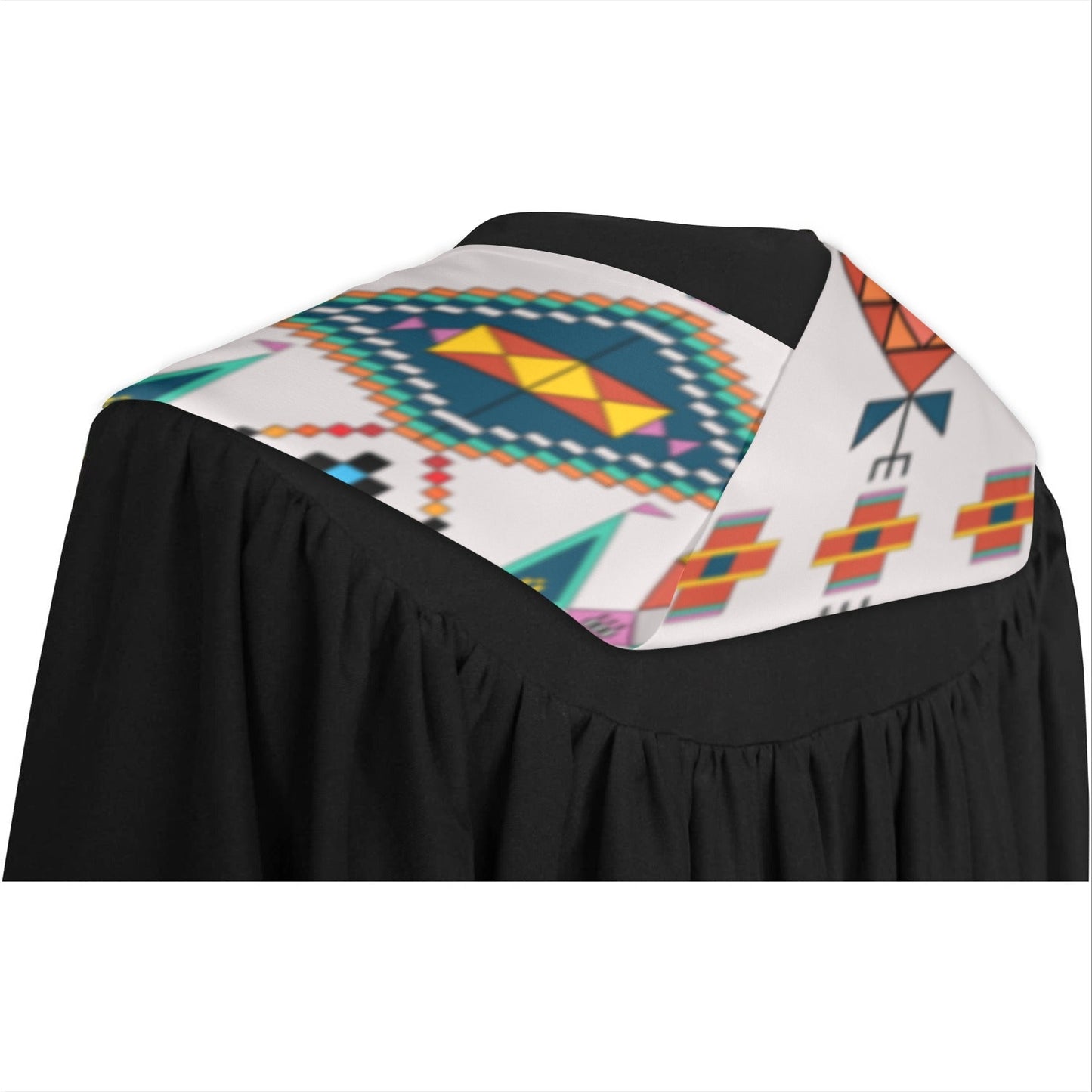 Travois Tipi Grey Graduation Stole