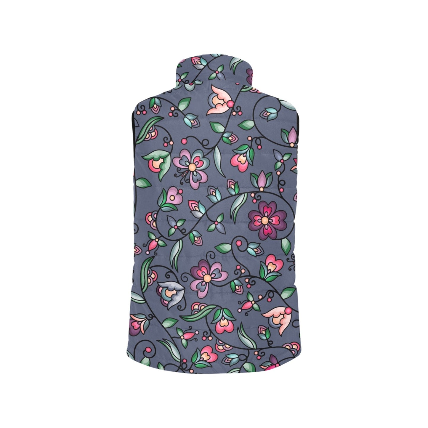 Amber Evening Garland Blue Women's Padded Vest Jacket