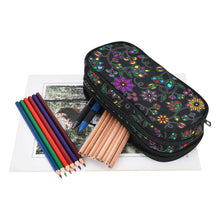 Load image into Gallery viewer, Prairie Paintbrush Black Pencil Pouch
