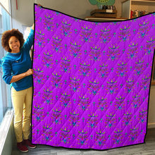 Load image into Gallery viewer, Dakota Damask Purple Lightweight Quilt
