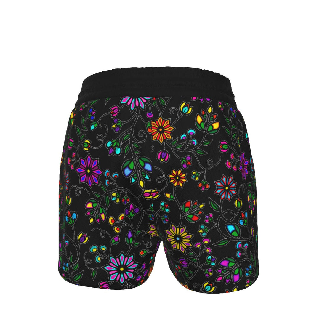 Prairie Paintbrush Black Women's Shorts